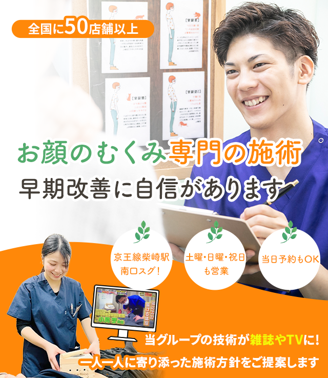 お顔のむくみでお困りの方へ